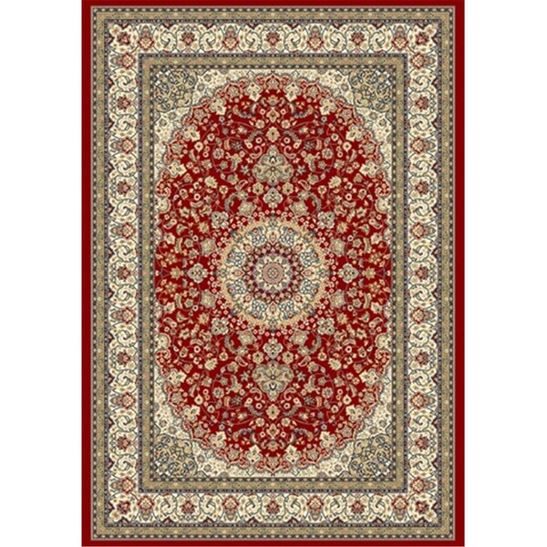 Dynamic Rugs Ancient Garden 6 ft. 7 in. x 9 ft. 6 in. 57119-1414 Rug - Red/Ivory AN710571191414 - main